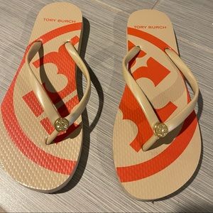 Tory Burch flip flops size 8